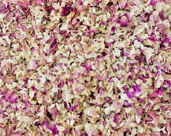 1 Litre Biodegradable Confetti | Real Flower Petal Wedding Confetti | Natural | 1 Litre | Pink Rose and Jasmine