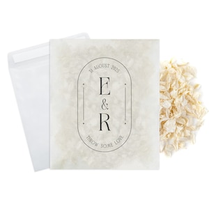10 x Wedding Confetti Bags - 100% Biodegradable Glassine Bags - Personalised Packets - Wedding Confetti, Petal Confetti, Confetti Packets