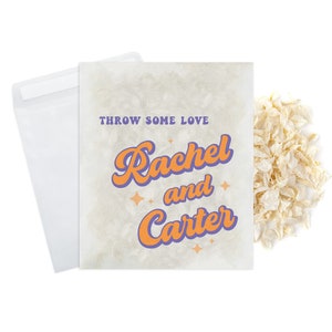 Wedding Confetti Bags - 100% Biodegradable Glassine Bags - Personalised Packets - Wedding Confetti, Petal Confetti, Confetti Packets