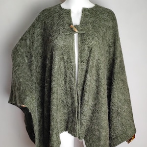 80s Wool Poncho - Etsy