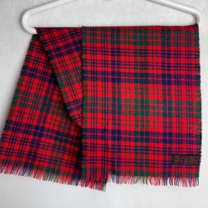 LOCHCARRON Schottischer Tartan Schal, karierter Wollschal, Tartan Karo Schal, warmer Winter Fransen Schal, Unisex Quasten Schal, Weihnachtsgeschenk