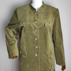 Österreichische Damen Cord Jacke, Trachten Jacke, Oktoberfest Trachten Jacke, Dirndl Jacke, Bayerische Alpen Jacke, XXL