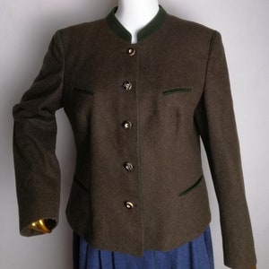 Dirndl Loden Blazer, Oktoberfest Trachtenjacke, Trachtenjanker, Trachtenjanker, Trachtenjanker, Größe XL