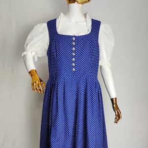 Sleeveless Dirndl Dress, Trachten Austrian Dress, Alpen Bavarian Dress, Traditional Oktoberfest Dress, German Tyrolean Folk Dress, Size XL
