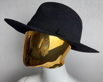 Vintage Country Gentleman Lite Felt 100% Wool Black Fedora  display picture 1