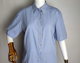 Camicia Donna A Quadri Cotone - Maniche Lunghe/corte - Stile Oktoberfest E Casual - Taglie S-3XL - Foto 14