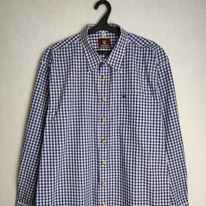 Mens Trachten Shirt, Traditional Alpen Shirt, Long Sleeve Austrian Shirt, Oktoberfest Folk Button Up, Tyrol Bavarian German Shirt, Size XXL