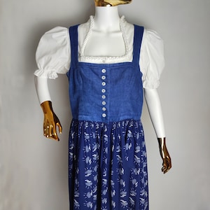 Linen Austrian Dirndl Dress, Sleeveless Trachten Dress, Traditional Midi Dress, Alpen Bavarian Oktoberfest Dress, Tyrol Folk Dress, Size XXL