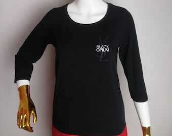 YVES SAINT LAURENT Uniform Big Logo T-shirt, Ysl Parfums