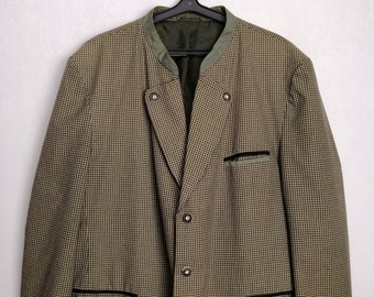 Vintage Black Classic Austrian Mens Tyrolean Traditional Folk