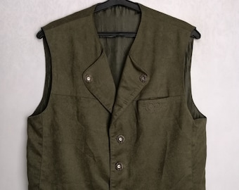 Gilet en tricot de laine autrichienne gilet Trachten traditionnel
