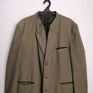 Mens Trachten Jacket, Austrian Folk Jacket, Traditional Tyrol Blazer, Oktoberfest Costume Jacket, German Bavarian Alpen Jacket, Size XXL