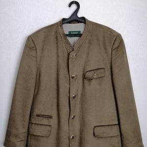 Mens Trachten Jacket, Austrian Folk Jacket, Traditional Tyrolean Blazer, Oktoberfest Costume Jacket, German Bavarian Alpen Jacket, Size XXL