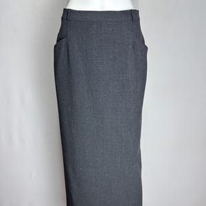 Austrian Traditional Skirt, Dirndl Folk Skirt, Charcoal Gray Trachten Skirt, Oktoberfest Tyrol Maxi Skirt, German Bavarian Alpen Skirt, S