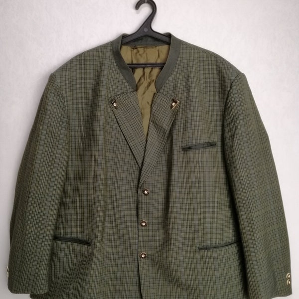 LODENFREY Trachten Jacket, Austrian Men Wool Jacket, Traditional Tyrol Blazer, Oktoberfest Costume Jacket, German Bavarian Alpen Jacket, 5XL