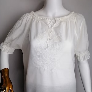 Short sleeve peasant blouse outlet