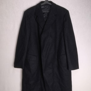 Alpen Loden Wool Coat, Mens Austrian Wool Jacket, 80s Navy Trachten Overcoat, Oktoberfest Tyrolean Folk Jacket, German Bavarian Coat, XL