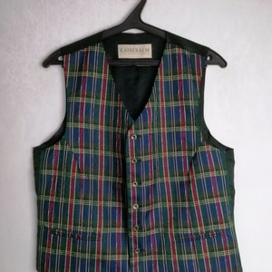 Mens Austrian Vest, Traditional Bavarian Waistcoat, German Oktoberfest Vest, Alpen Trachten Folk Waistcoat, Tyrolean Bavarian Costume, M