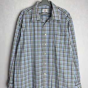 Mens Trachten Shirt, Traditional Alpen Shirt, Long Sleeve Austrian Shirt, Oktoberfest Folk Button Up, Tyrol Bavarian German Shirt, Size XXL