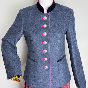 Dirndl Jacke, Wollwalk Jacke, Oktoberfest Trachtenjacke, Wollblazer, Trachtenjanker, Trachtenjanker, Trachtenjanker, Trachtenjanker,