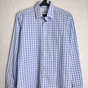 Camicia tradizionale in cotone da uomo, camicia tradizionale alpina, camicia austriaca a maniche lunghe, camicia tradizionale dell&#39;Oktoberfest, camicia bavarese tirolese, taglia M