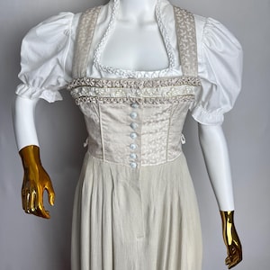 Sleeveless Dirndl Dress, Trachten Austrian Maxi Dress, Alpen Bavarian Dirndl, Traditional Oktoberfest Dirndl, German Tyrol Folk Dress, XS S