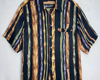 Herren Bambushemd: Psychedelischer Blumendruck, leichter Button-Down - Etsy  Schweiz