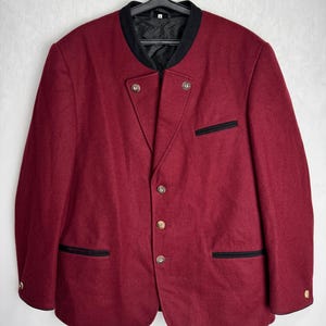 Herren Trachtenjacke, Österreichische Loden Wolljacke, Trachtenjacke, Oktoberfest Trachtenjacke, Deutsche Trachtenjacke, XXL
