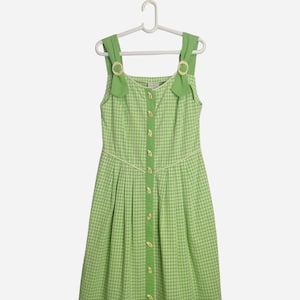 VINTAGE Dirndl Dress Traditional Sleeveless Trachten Dress Austrian Tyrolean Folk Costume Dress Oktoberfest German Bavarian Maxi Dress