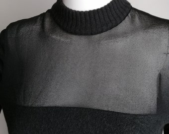 90s VERSACE Sheer Sweater, Authentic Versace Classic V2 Top 90s VERSACE Sheer Sweater, Authentic Versace Classic V2 Top