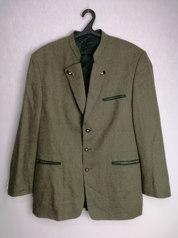Mens Trachten Jacket, Austrian Wool & Silk Jacket… - image 1