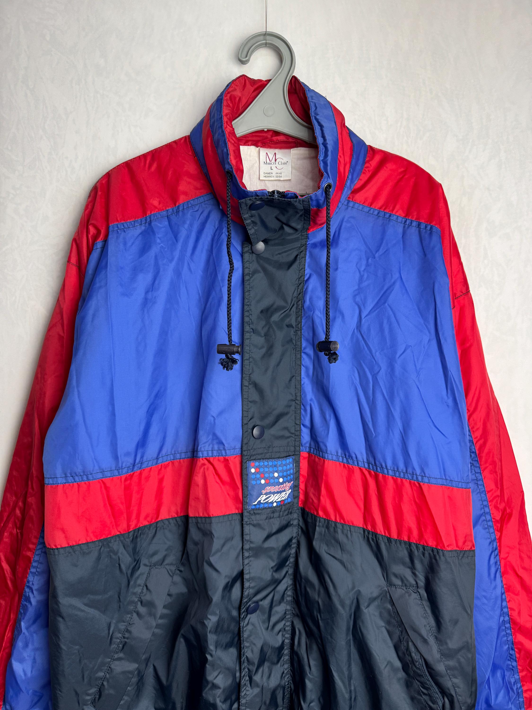 90s Colorblock Unisex Windbreaker, Outdoor Zipped Track Jacket
