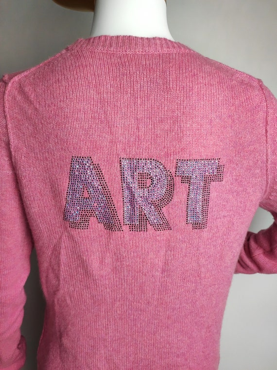 Cardigan Papillon Zadig & Voltaire 100% Cachemire Rose Poussiéreux - Taille L - Occasion Très Bon état