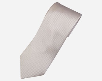 CERRUTI Vintage Herren Seide Hals Krawatte In weiß Made In France