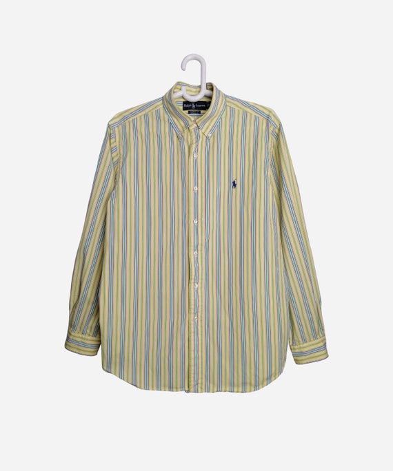 Comprometido estante Pórtico RALPH LAUREN Vintage Camisa de hombre de gran tamaño a rayas - Etsy España