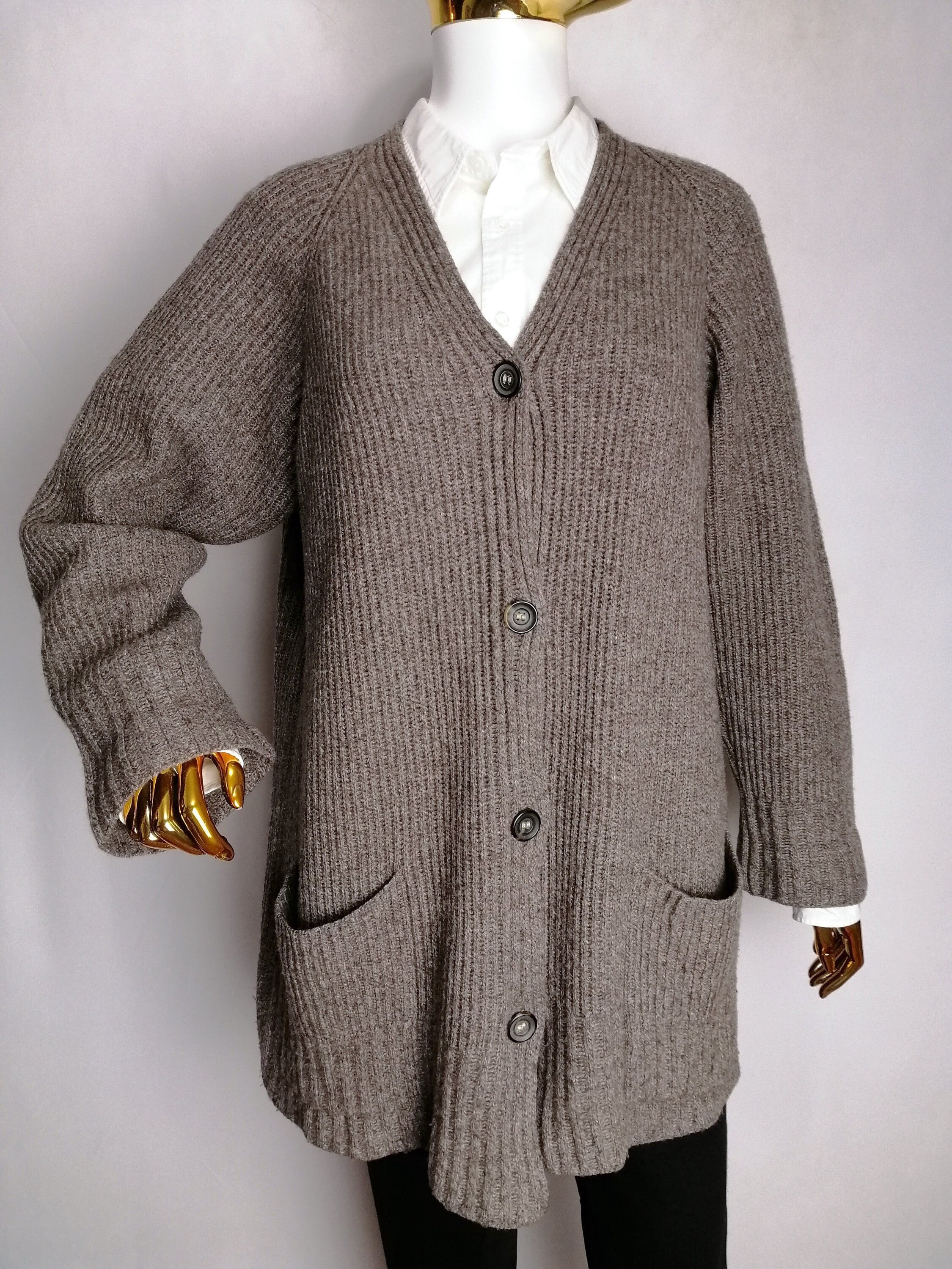Cardigan vintage RIVAMONTI, maglione di seta di lana italiana, cardigan di  design di lusso, maglione lavorato a maglia oversize, maglieria taglie  forti 2XL - Etsy Italia