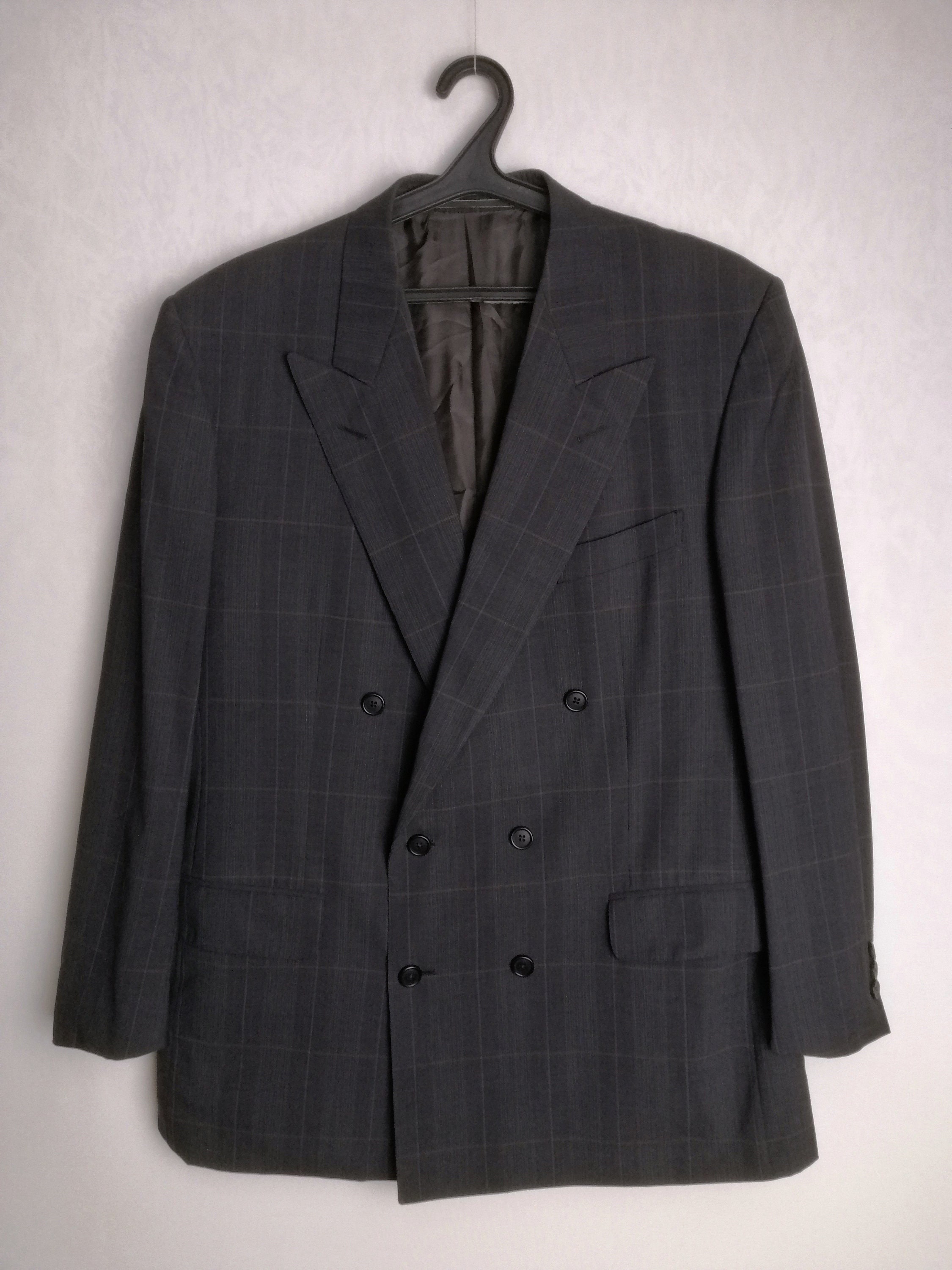 ERMENEGILDO ZEGNA Suit Jacket, Double Breast Classic Blazer