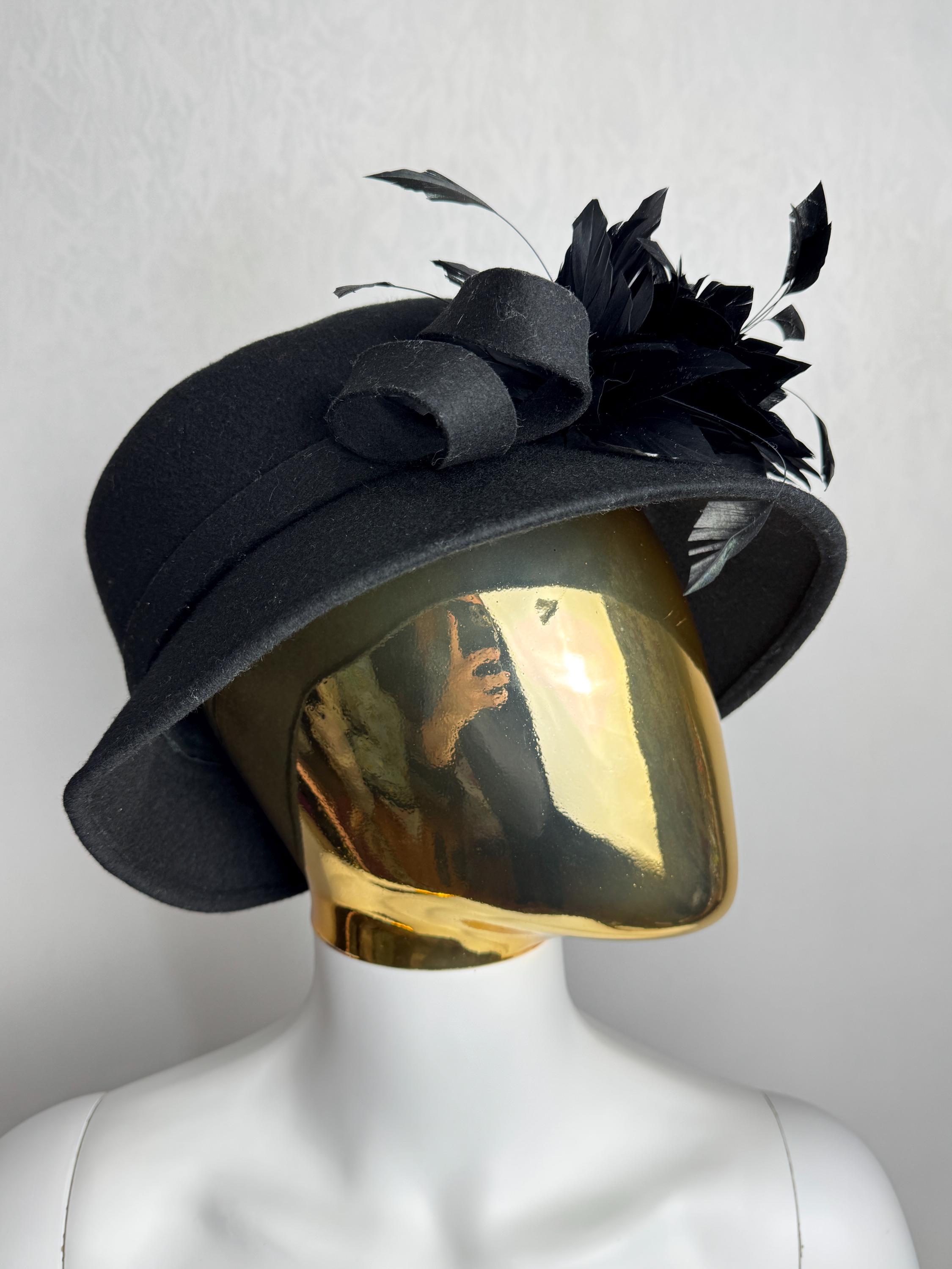 Vintage Hat Black Beaded Sequin Cocktail Gothic Old Hollywood Evening Cap Retro Sequin Black Vintage Hats for Women for sale | eBay main image 2