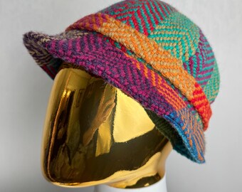 Vintage LL Bean Harris Tweed Bucket Hat: Scottish Wool Gore  display picture 3