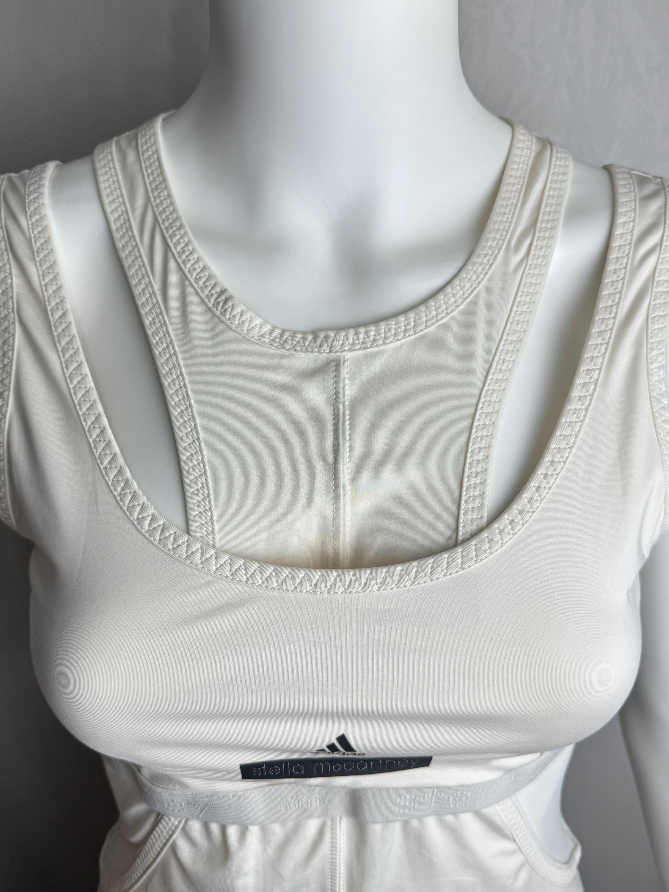 ADIDAS by STELLA McCARTNEY テニスミニドレス、ホワイトノースリーブ