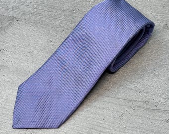 Cravate ETRO Milano En Soie Jacquard Rayée - Marine, Kaki, Orange, Bleu, Marron - Occasion