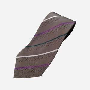 GIANNI VERSACE Silk Tie, 80s Vintage Designer Necktie, Geometric Collectible Tie, Made In Italy Striped Neck Tie, Statement Tie Gift For Him