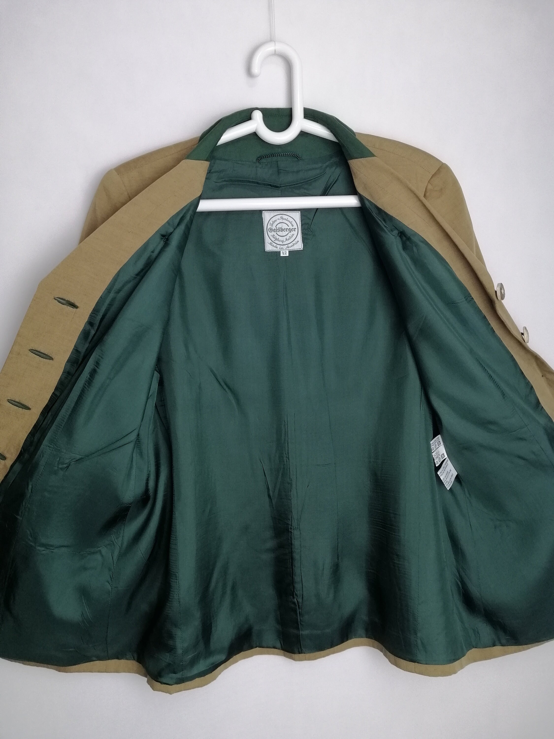 ジャケット・アウター 70s 80s GERMANY linen tirolean jacket Made in Austria Vintage Trachten Jacket Linen Blend Traditional