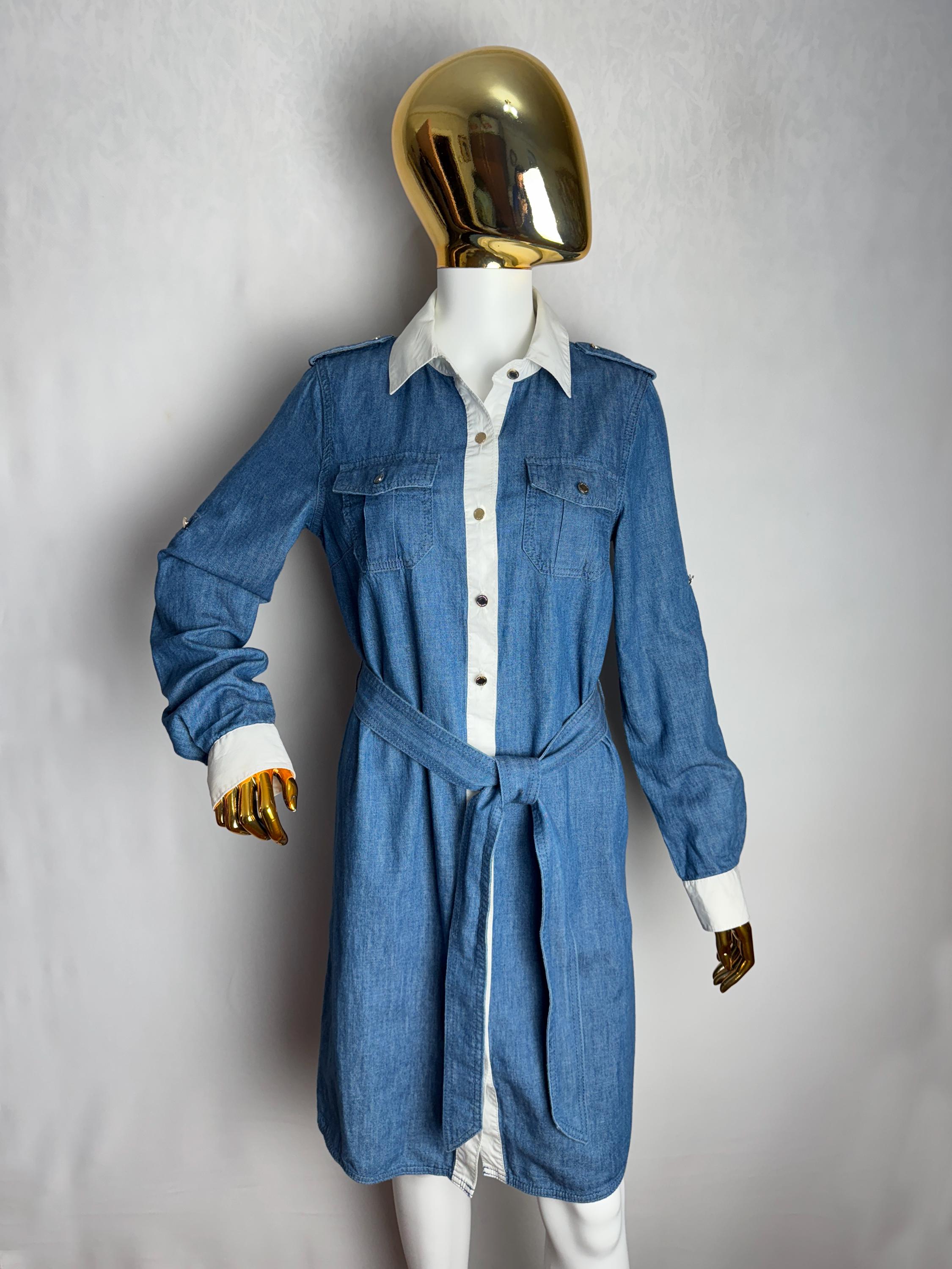 belted denim shirt dress Lauren Ralph Lauren Women's Belted Denim Shirtdress