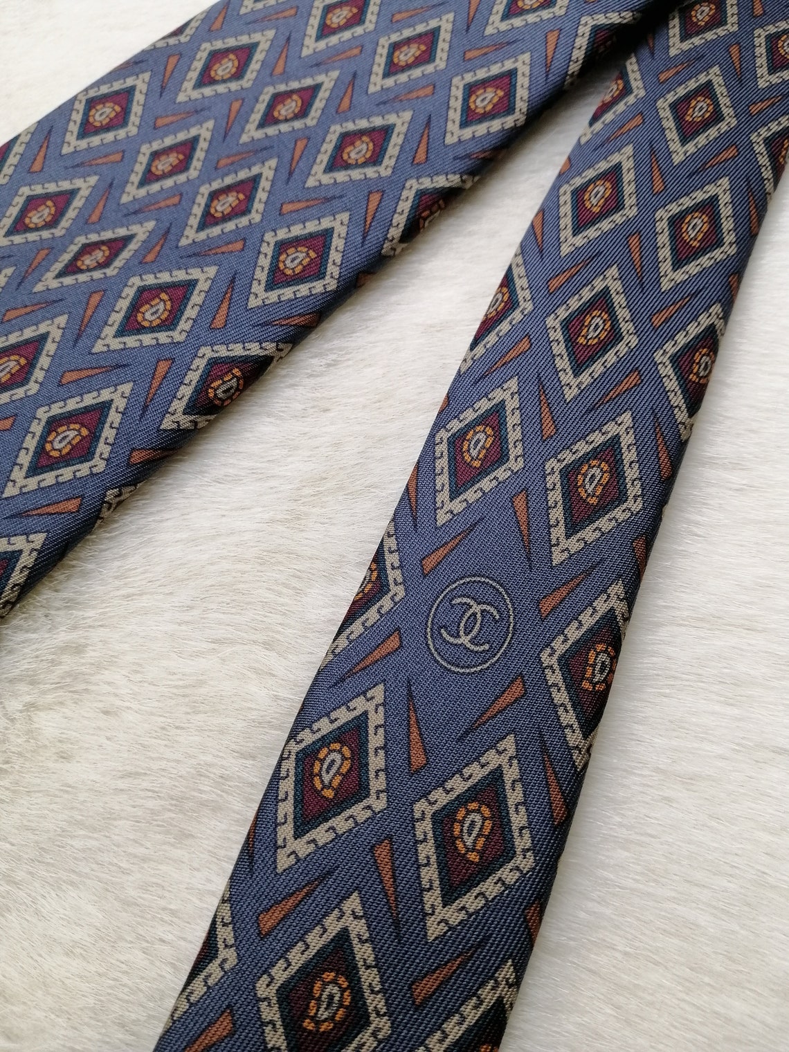 CHANEL PARIS Vintage Mens Silk Neck Tie French Designer Luxury Etsy