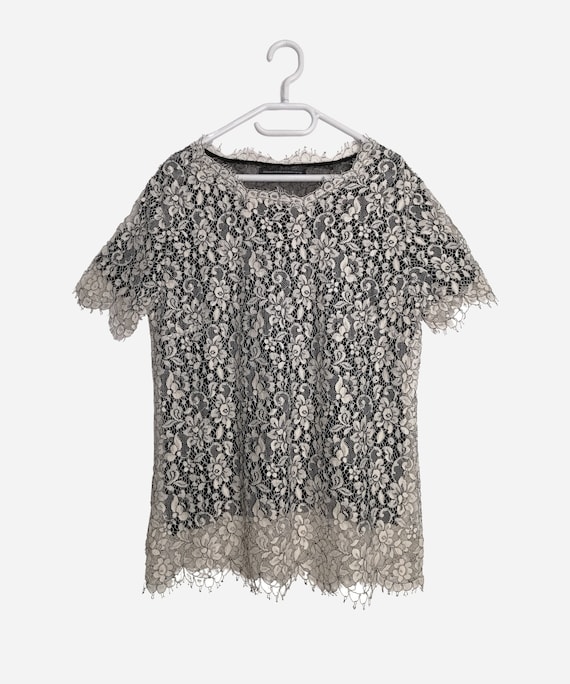 ERMANNO SCERVINO Vintage Womens Lace Top Italian … - image 1