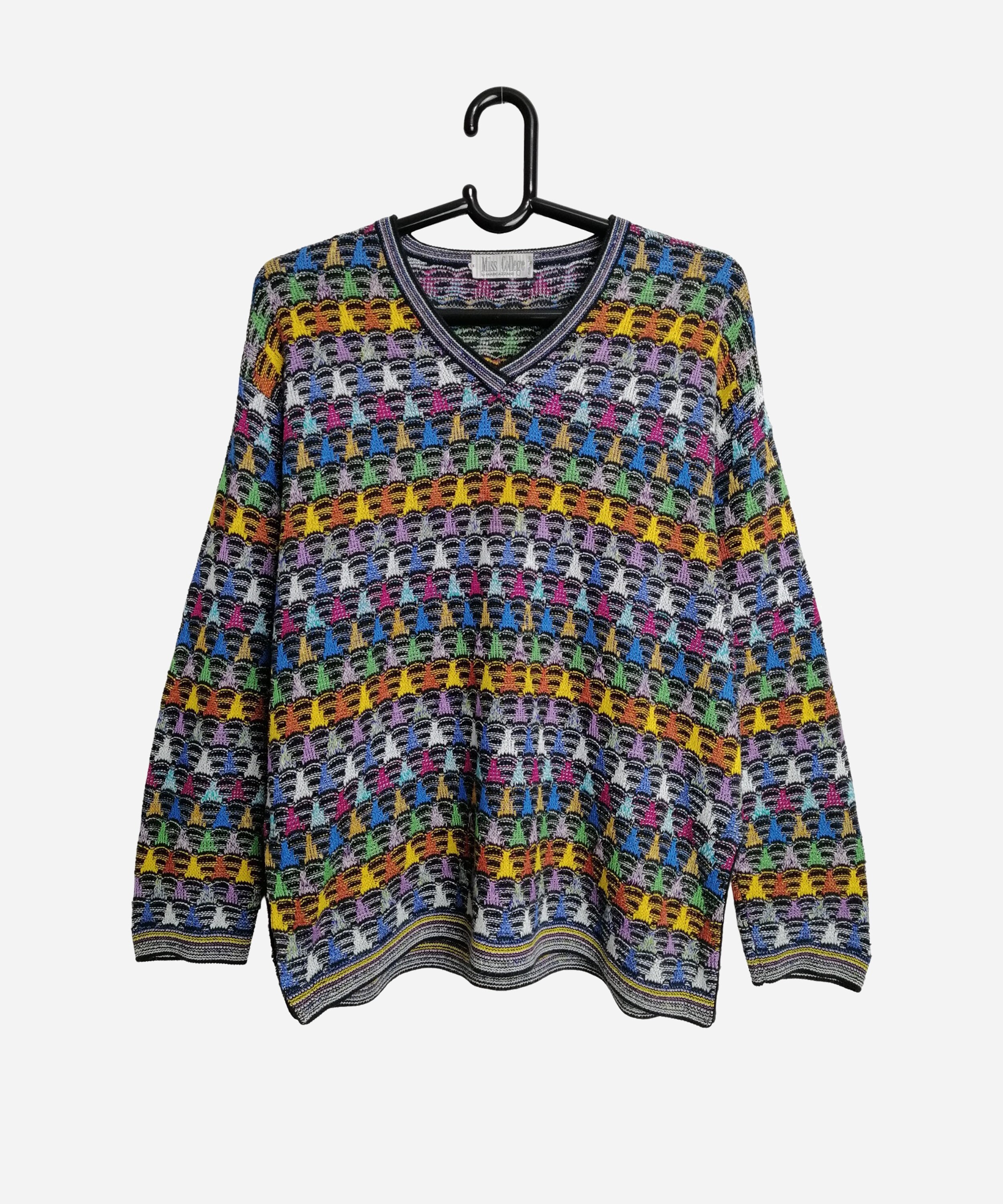 Made in Italy Vintage Womens Sweater 80s Wool Blend