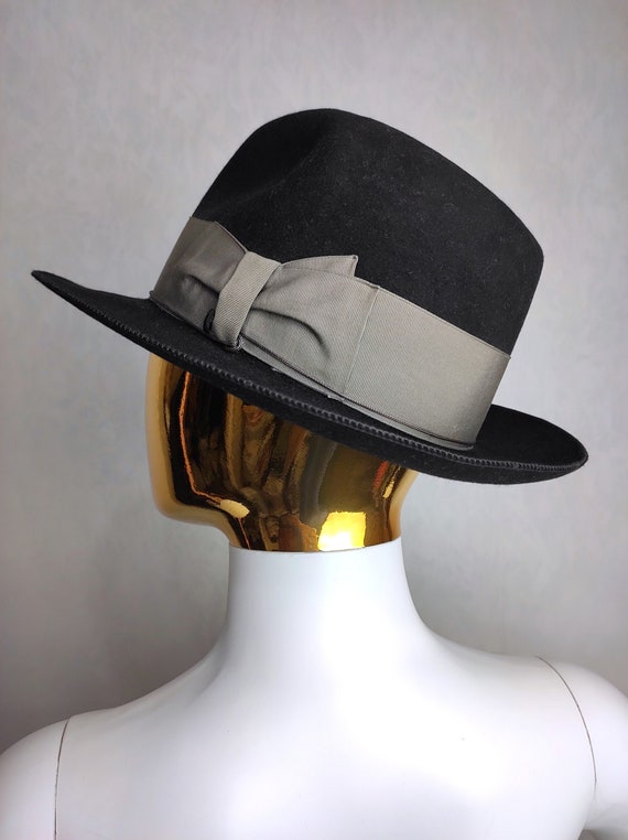 BORSALINO Vintage Fedora Hat, 60s Made In Italy H… - image 8