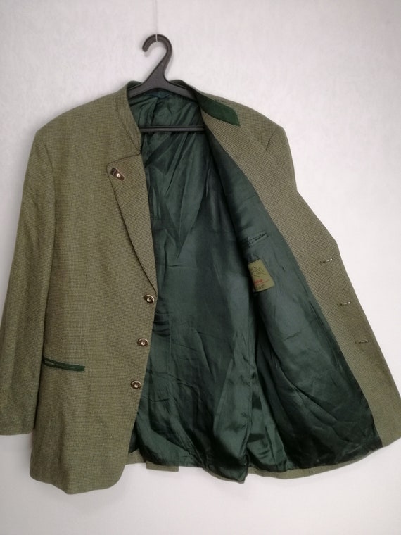 Mens Trachten Jacket, Austrian Wool & Silk Jacket… - image 4