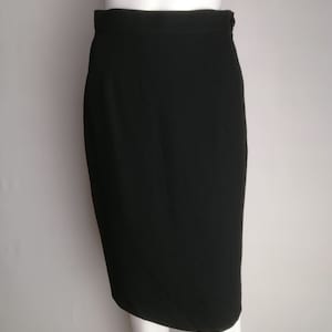 国内発 Saint Laurent ブラックウールペンシルスカート Saint Laurent WINTER23《ペンシルスカート》ストライプ 直営店